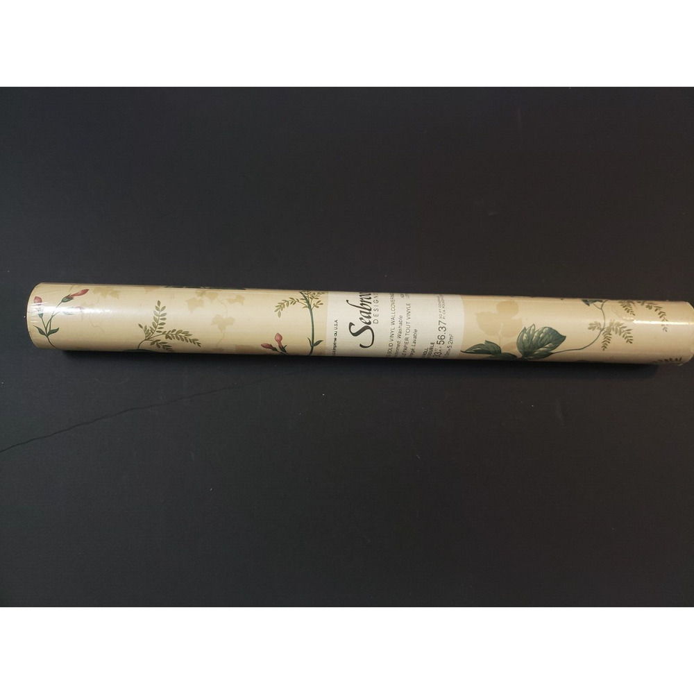 (JL) Seabrook Desings Wallpaper Pre-Pasted Vinyl Wallcovering Washable Peelable